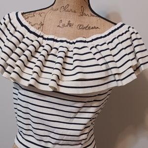 J Crew Off the Shoulder knit top